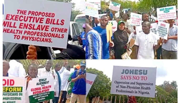 Health Workers Storm Abuja Over Controversial Regulatory Bill